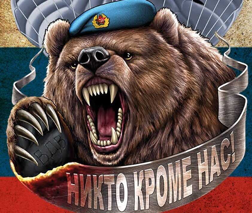 Медведь, фоны символов, флаг, россия, скачать 3840x2400 медведь, hd обои