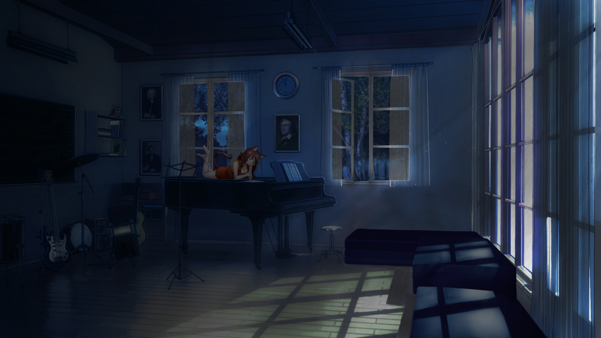 Dark anime bedroom backgrounds • variant living em 2020, anime room dark hd wallpaper