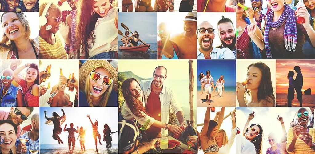 Как сделать веселый коллаж из детских фотографий