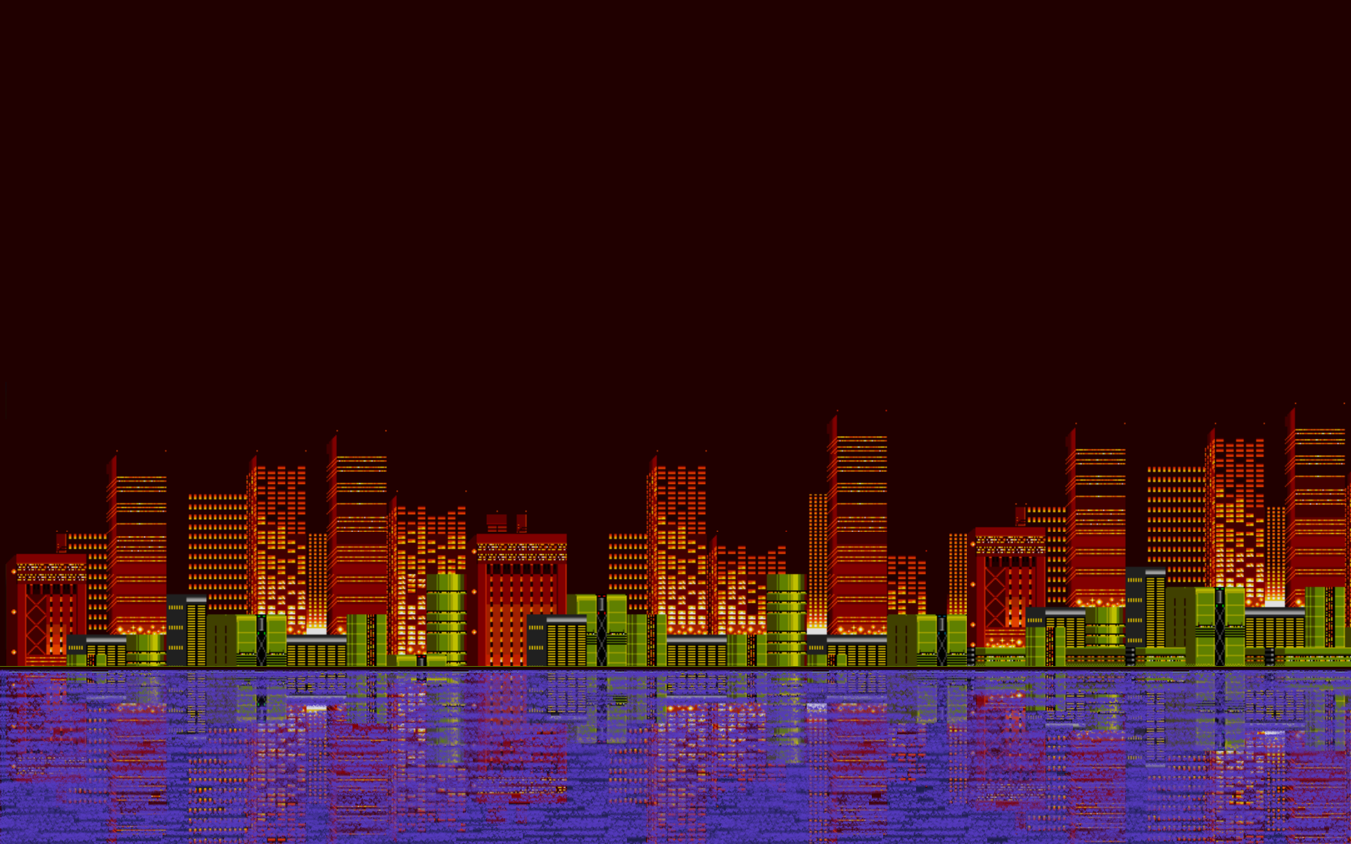 Hd wallpaper: pixel art 16 bit sega sonic the hedgehog city, architecture | wallpaper flare