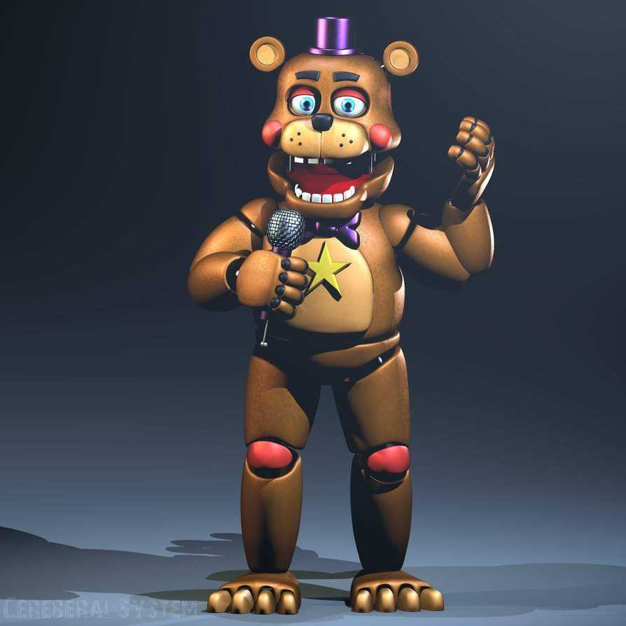 Rockstar freddy transparent background png clipart