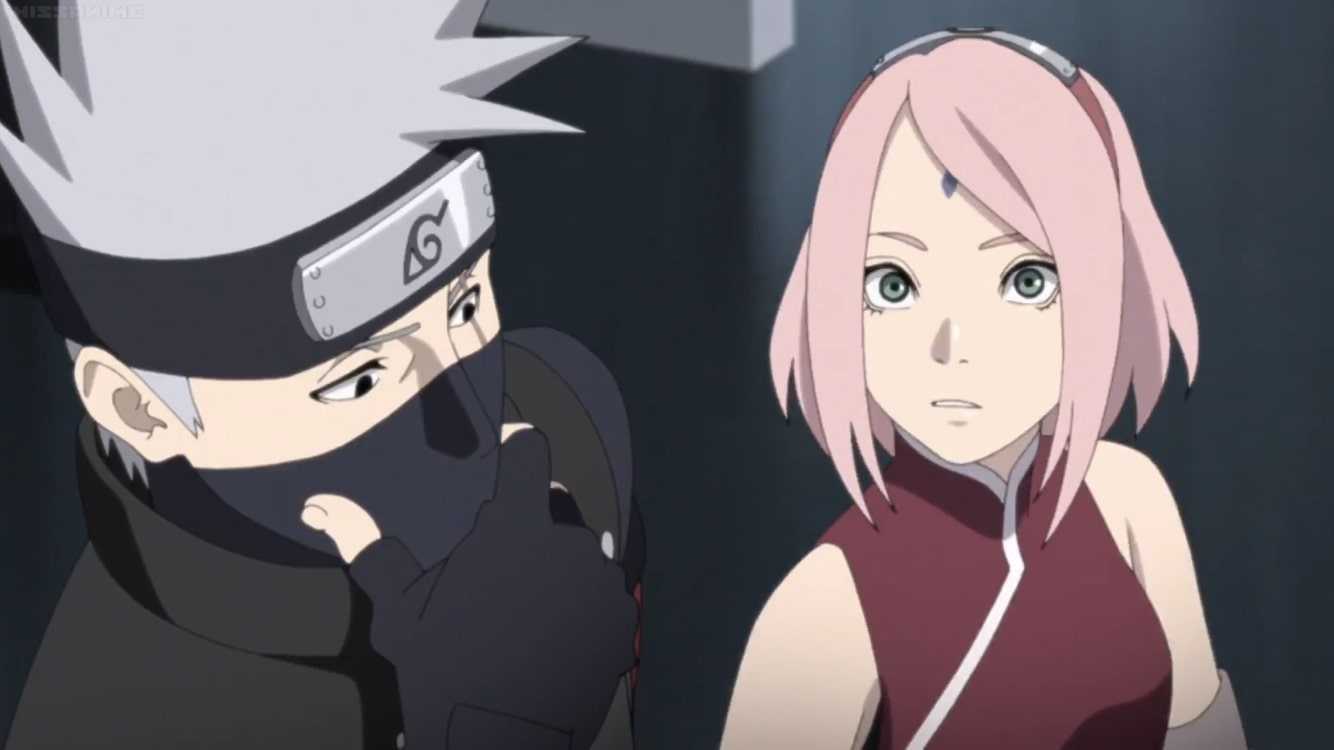 Hd wallpaper: naruto tv still, anime, kakashi hatake, naruto uzumaki, sakura haruno