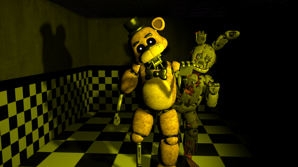 Golden freddy wallpapers ~ fnaf shadow freddy