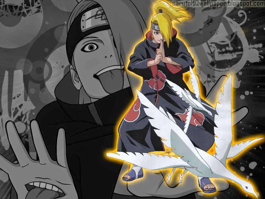 Download tobi naruto deidara middle finger wallpaper | wallpapers.com