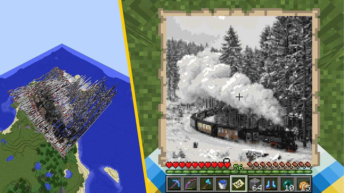 Minecraft map art
