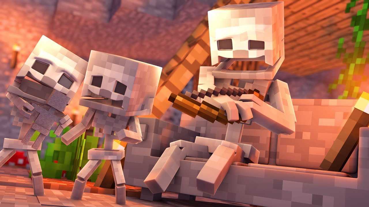 Skeleton pixel art minecraft