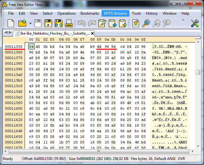 Using hxd to extract image files in .dim format