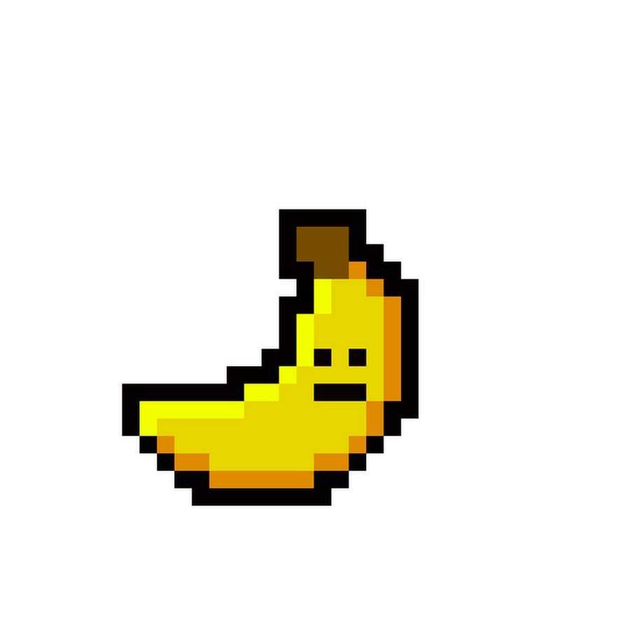 Pixel art fruit, mosaic banana, angle, rectangle png | pngegg